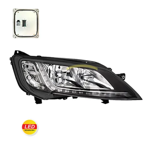 Far Sağ (Led Motorlu) Ballast Hariç – Jumper Iıı / Ducato Iıı / Boxer Iıı  Siyah Çerçeveli