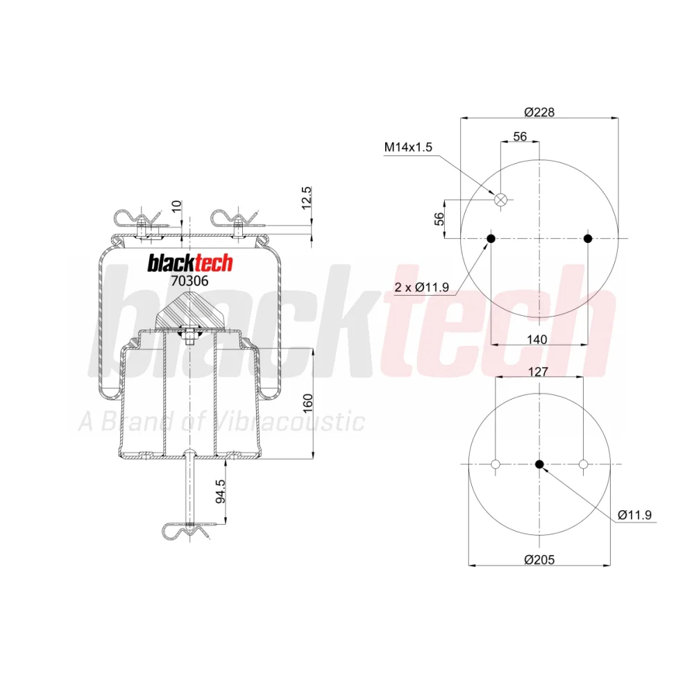 Air Springs Complete Metal Piston