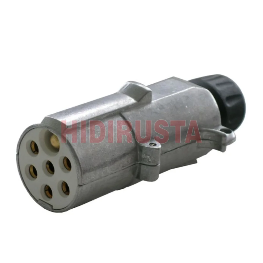 Dorse Elektrik Fişi (7P/24V, ISO 3731, Tip S, Metal, Çıkışı Somunlu)