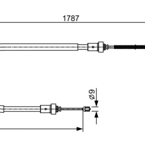 Cable, parking brake (Braking System)