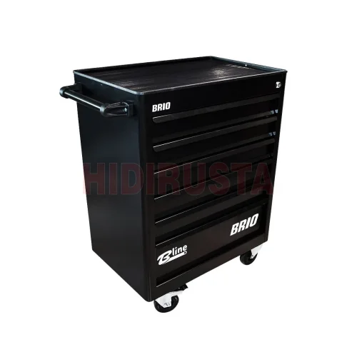 Tool Trolley 6 Drawers Black Brio B-Line Full 259 Pcs