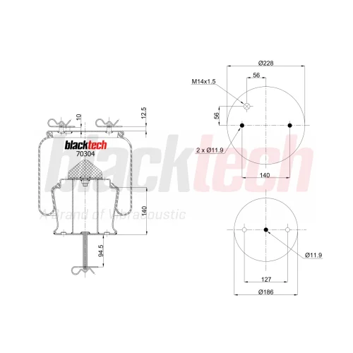 Air Springs Complete Metal Piston