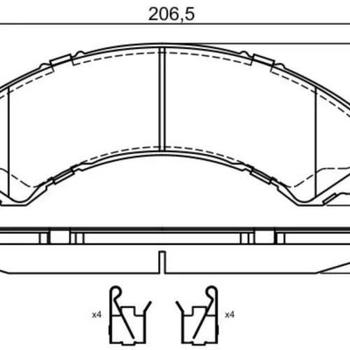 Brake Pad Set, disc brake (Braking System)