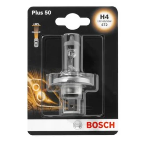 Ampul H4 12V, 60/55W, P43t (Plus 50)