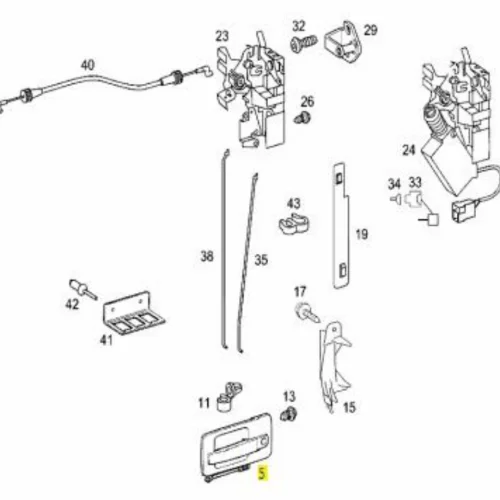 Door Outer Handle Right 457