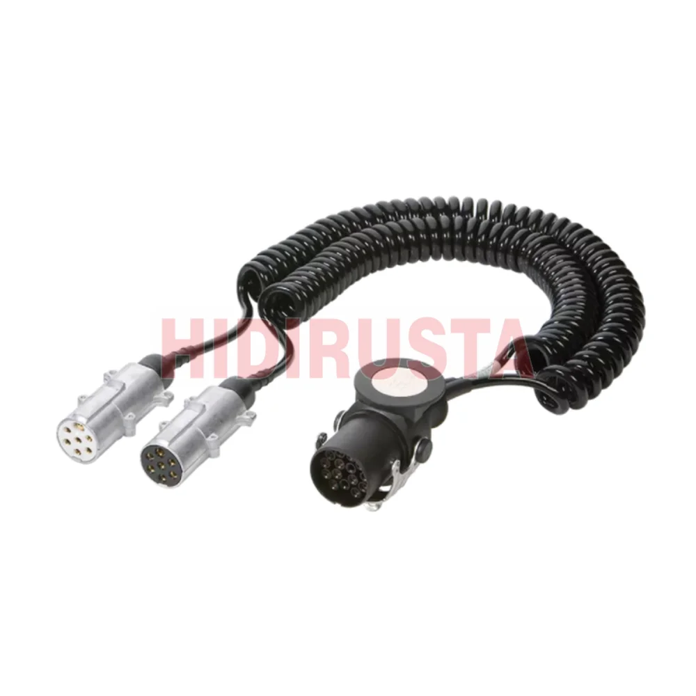 Dorse Elektrik Kablosu (Metal Soketli, 15P ISO12098 - 2x7P ISO1185 + ISO3731, 3-4 Metre)