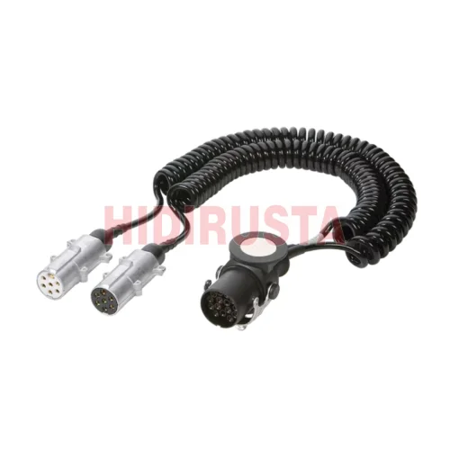 Dorse Elektrik Kablosu (Metal Soketli, 15P ISO12098 - 2x7P ISO1185 + ISO3731, 3-4 Metre)