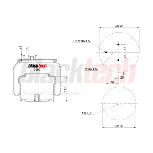 Air Springs Complete Metal Piston