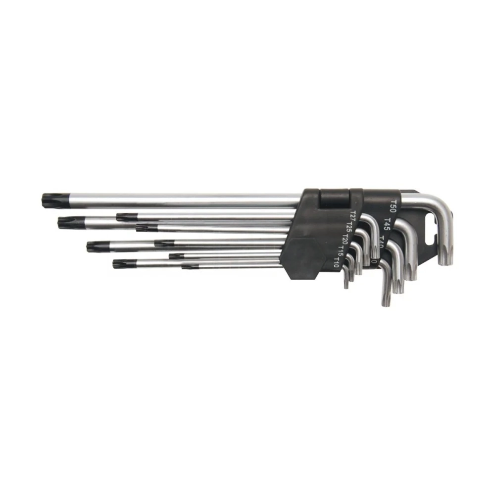 Allen Anahtar Torx Seti T10 - T50 Uzun 9 Parça