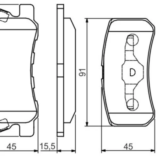 Brake Pad Set, disc brake (Braking System)