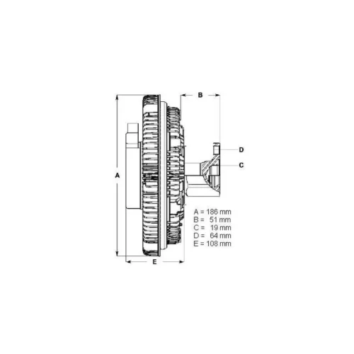 Fan Visco Wheel Hub