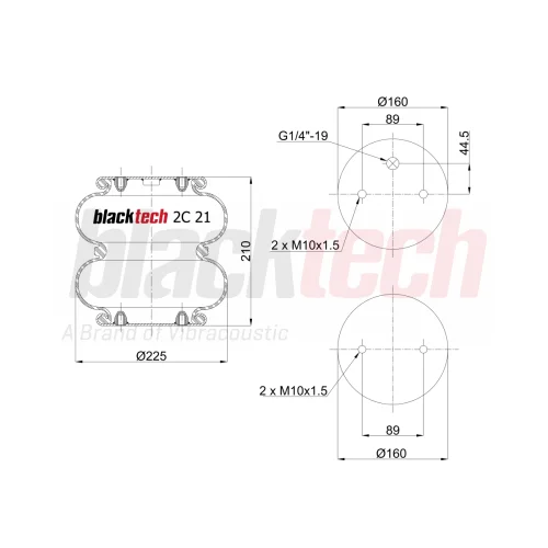 Air Springs Two Layer Plate Without Bolt