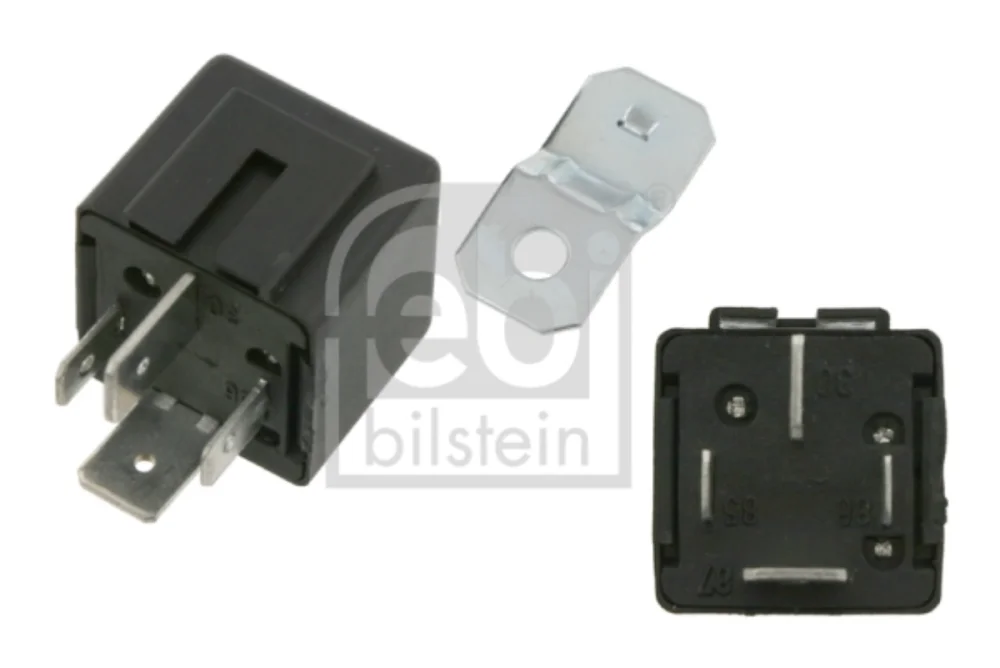 Röle 24V 50A (4 Fiş, Braketli)