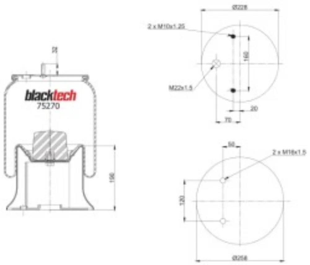 Air Springs Complete Metal Piston
