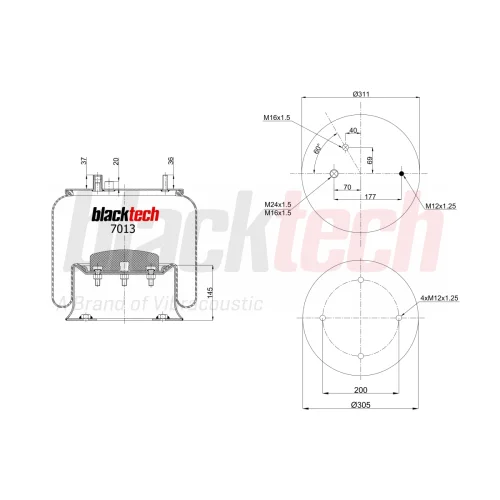 Air Springs Complete Metal Piston