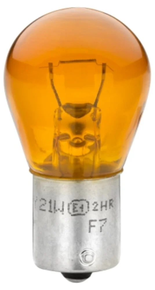 Ampul, 12V, 21W, PY21W-Halojen, BAU15s