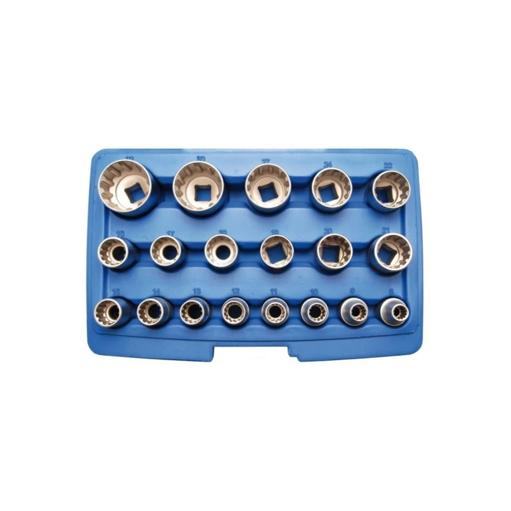 Socket Set 12 Edge 1/2 19 Pcs