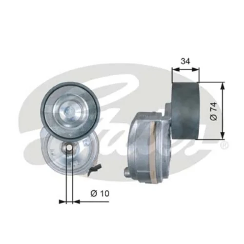 Tensioner Pulley Complete - D 0836 - D 2866 D 2066