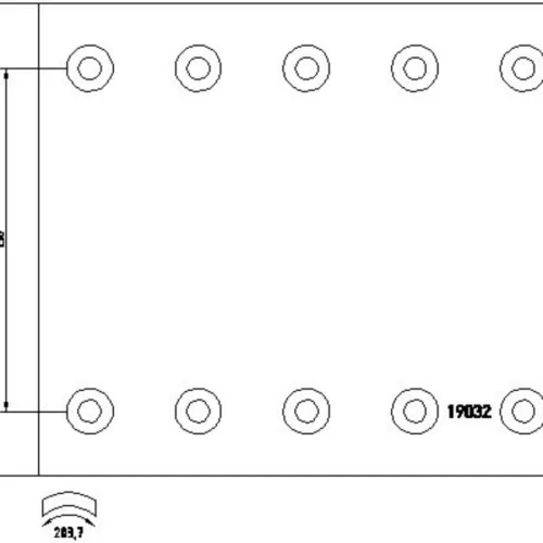 Brake Lining Kit, drum brake (Braking System)