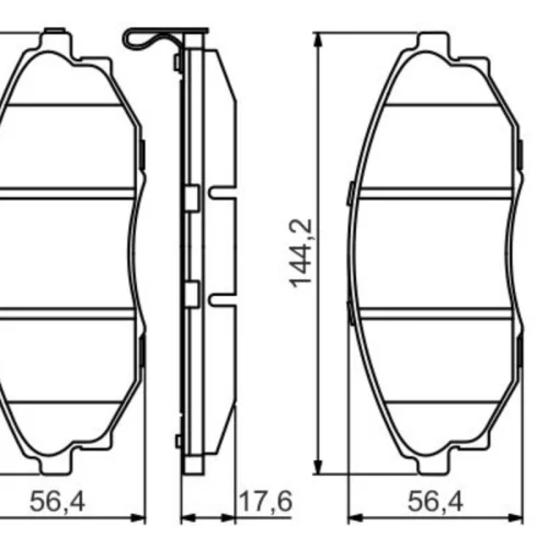 Brake Pad Set, disc brake (Braking System)