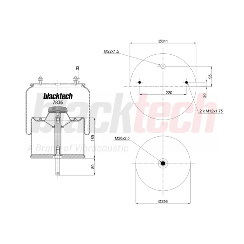 Air Springs Complete Metal Piston
