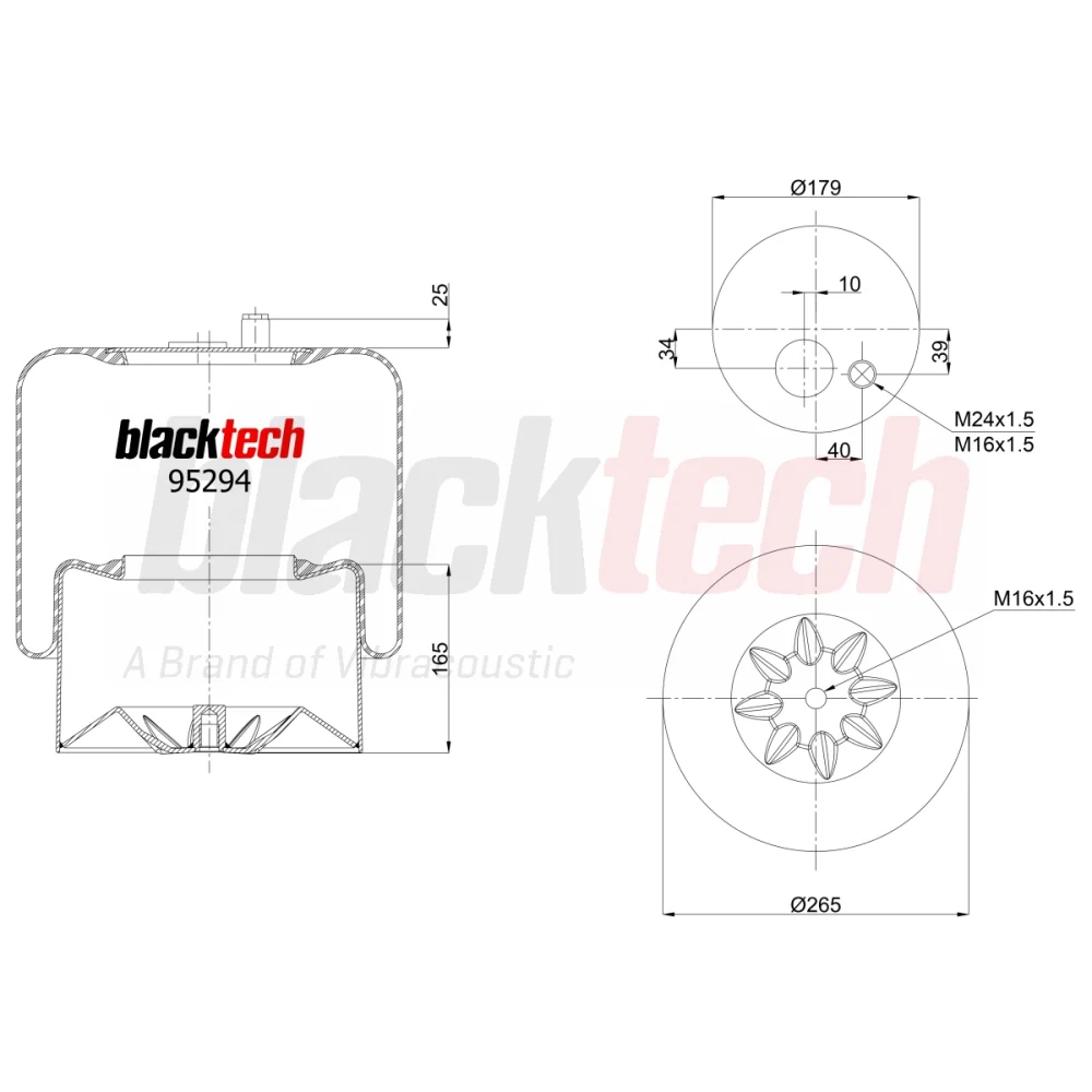 Air Springs Complete Metal Piston