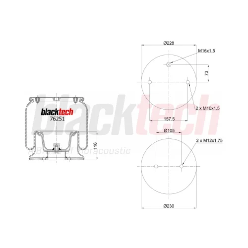 Air Springs Complete Metal Piston