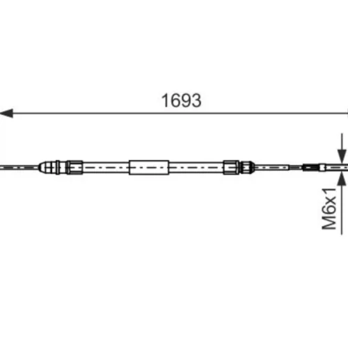 Cable, parking brake (Braking System)