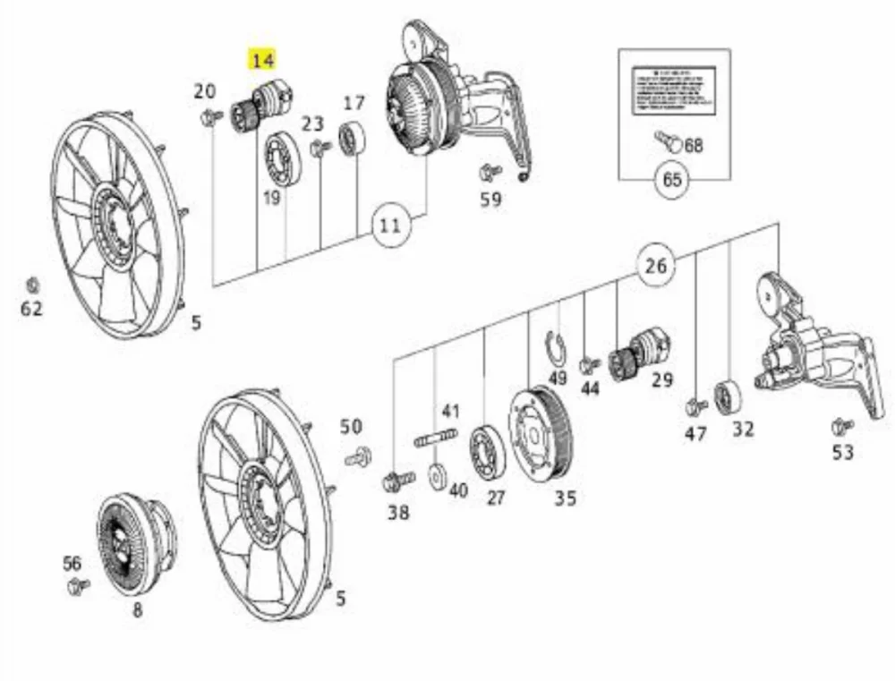 Belt Tensioner Complete 457 O.M (Channeled)