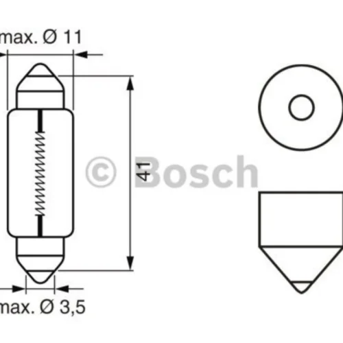 Sofit Ampul 24V, 10W SV8.5-8 (Standart)
