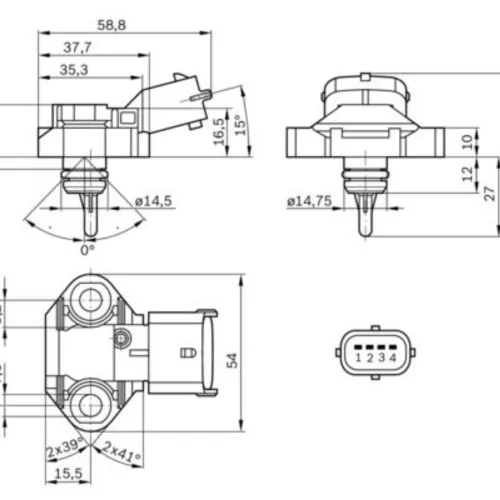 Sensor, fuel pressure (Mixture Formation)