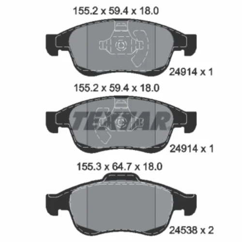 Brake Pad Set, disc brake (Braking System)