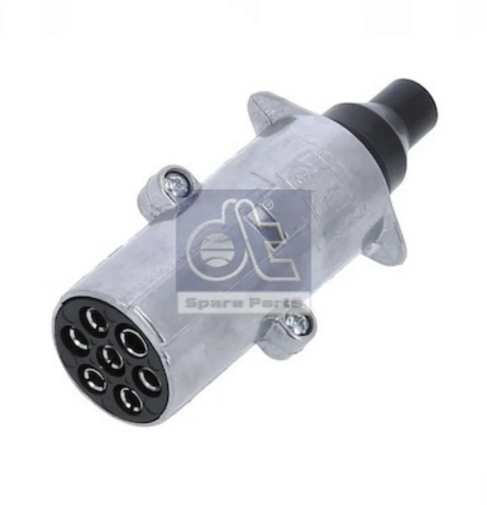 Dorse Elektrik Fişi (7P/24V, ISO 1185 - Tip N, Siyah, Metal)