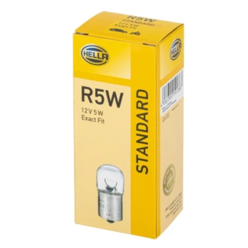 Ampul, 12V, 5W, R5W-Halojen, BA15s
