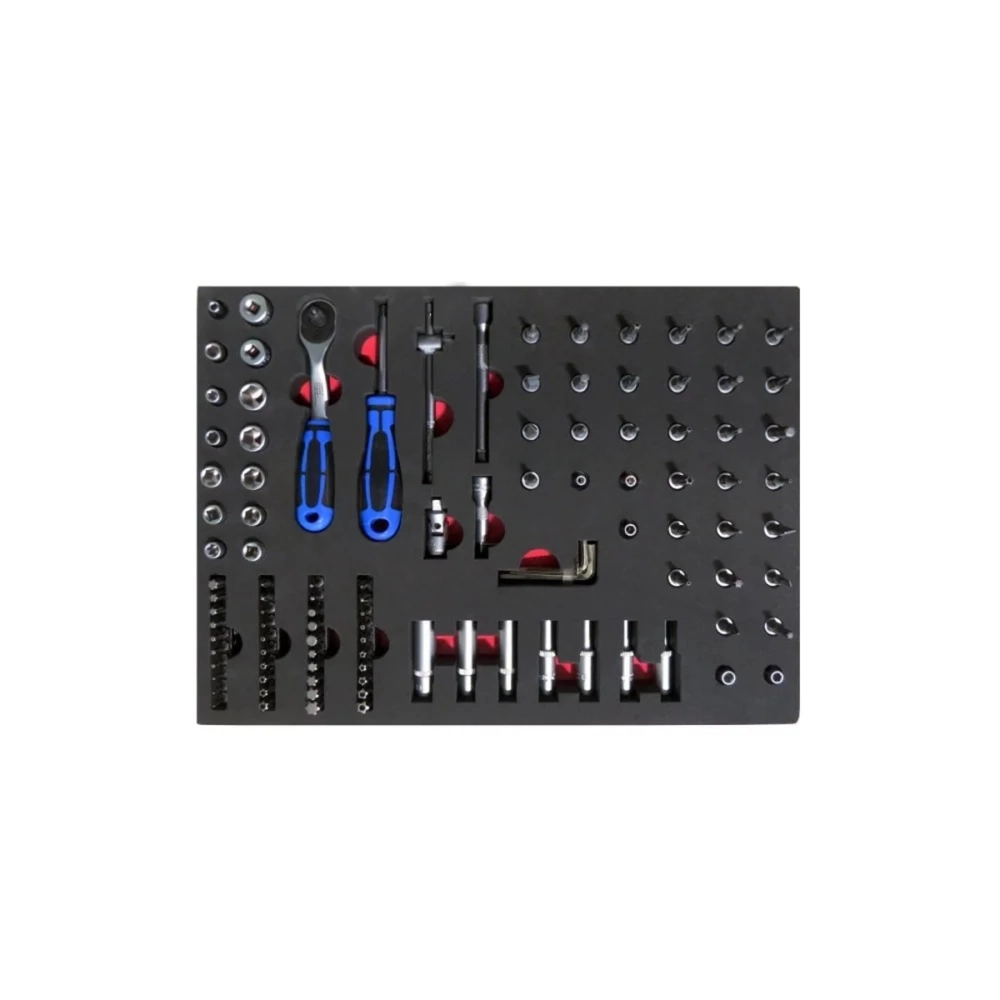 Socket Set 109 Pieces 1/4 With Foam inlet