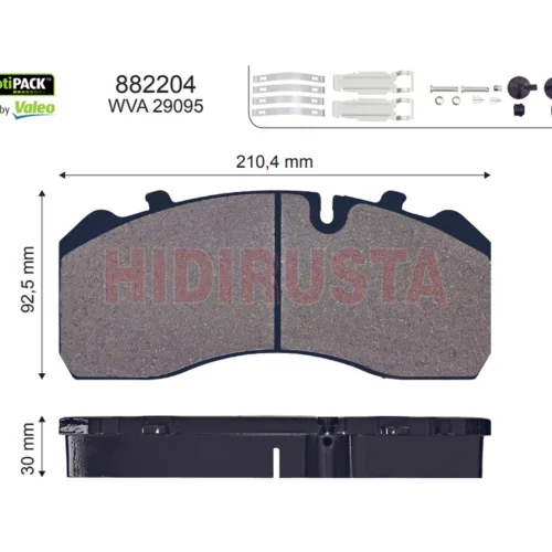 Brake Pad  Old Model Bus (Excluding Wear Sensor)