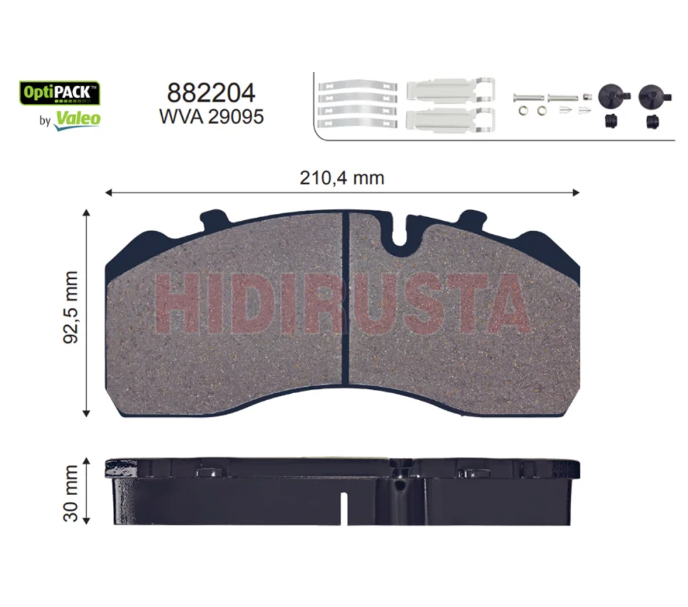 Brake Pad  Old Model Bus (Excluding Wear Sensor)