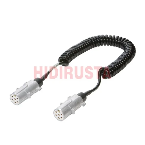 Dorse Elektrik Kablo (7P/24V Soket, Metal Fiş, ISO 3731 - Tip S, 3-4 Metre)