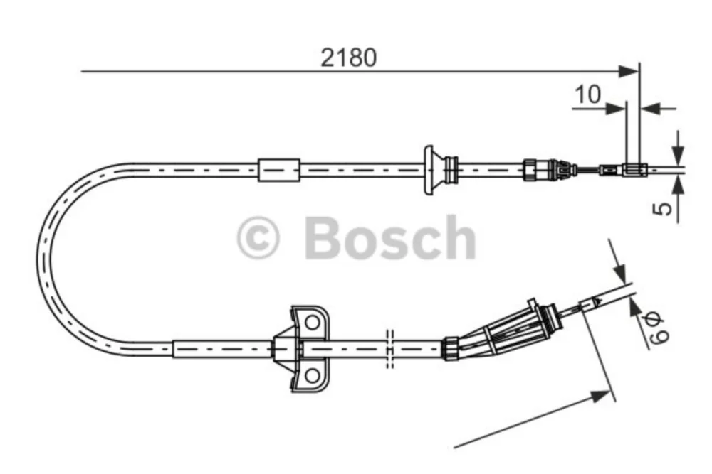 Cable, parking brake (Braking System)