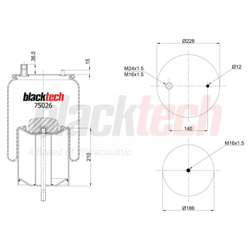 Air Springs Complete Metal Piston