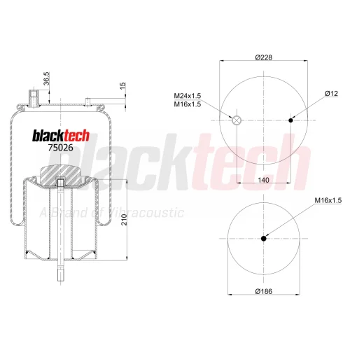 Air Springs Complete Metal Piston