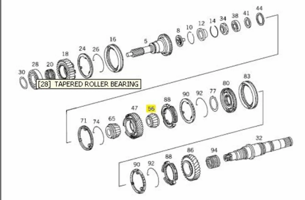 Tapped Roll Bearing