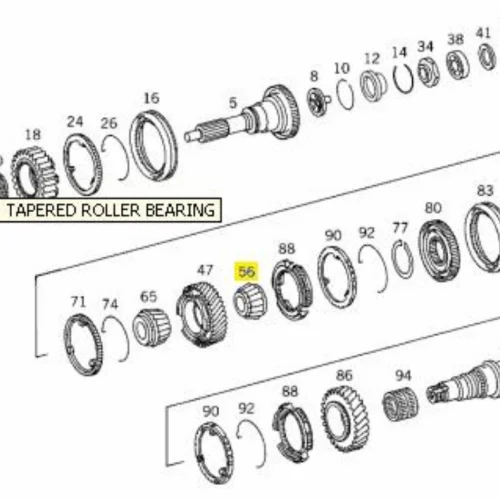Tapped Roll Bearing
