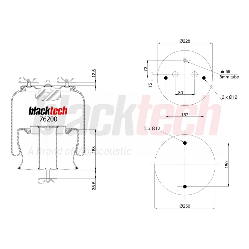 Air Springs Complete Metal Piston