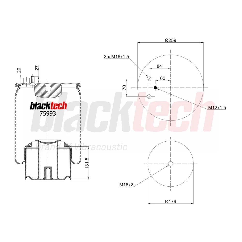 Körük Komple Metal Pistonlu - TGS,TGX