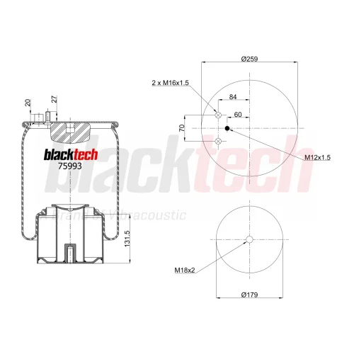 Air Springs Complete Metal Piston