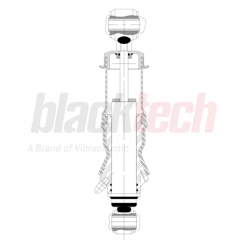 Cabin Shock Absorber Front 1840 (Bellows)