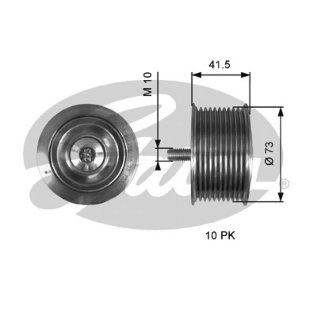 Deflection/Guide Pulley, V-ribbed belt (Belt Drive)