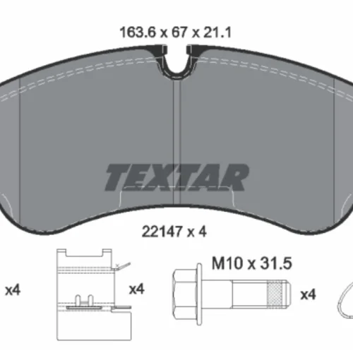 Brake Pad Set, disc brake (Braking System)