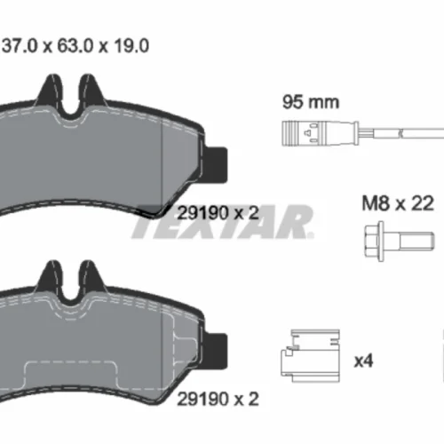 Brake Pad Spr-906- Crafter Rear 315 Cdi Plug
